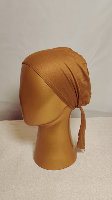 Plain Tie Back Cap  - Caramel